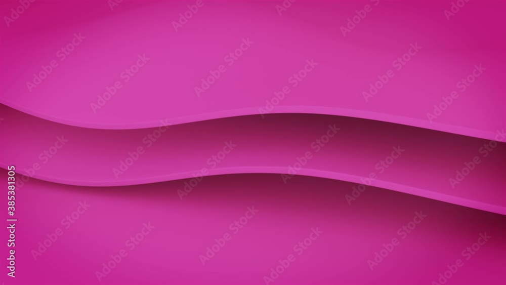 Wall mural simple pink wave animated background