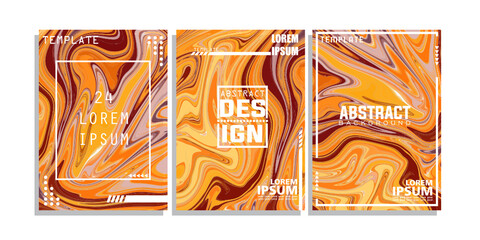 Cover background liquid cover design template