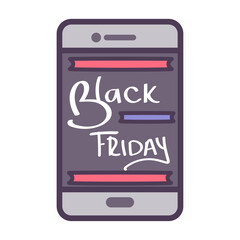 Naklejka premium Black friday label with percent discount - Vector