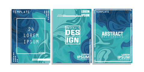 Cover background liquid cover design template