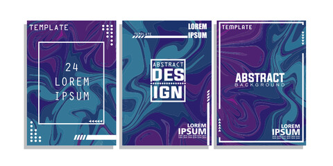 Cover background liquid cover design template