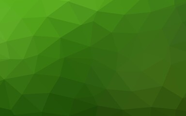 Light Green vector polygonal pattern.
