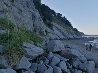 rocks and sea