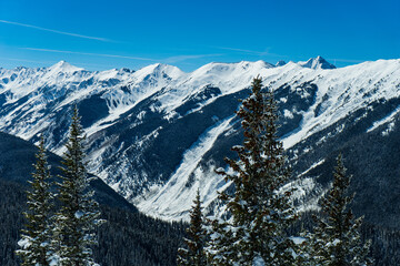 View from the top of Aspen Mountain. Aspen, Colorado