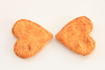 ハート型のおかき