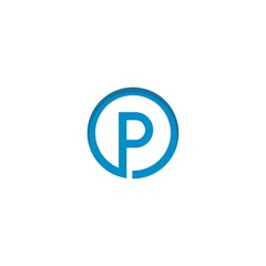 P letter logo template logo vector icon illustration