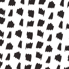 animal skin print pattern, abstract brushes blacks spots decoration