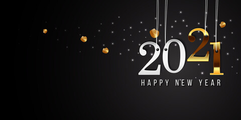 2021 New Year. 2021 Happy New Year greeting card. 2021 Happy New Year background. 