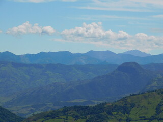Fototapeta premium A view of the colombian mountains