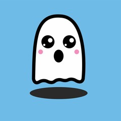 cartoon face ghost