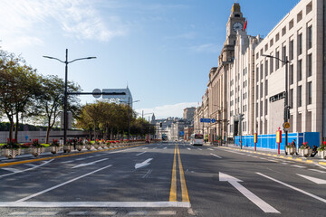 street in the city of shanghai 
