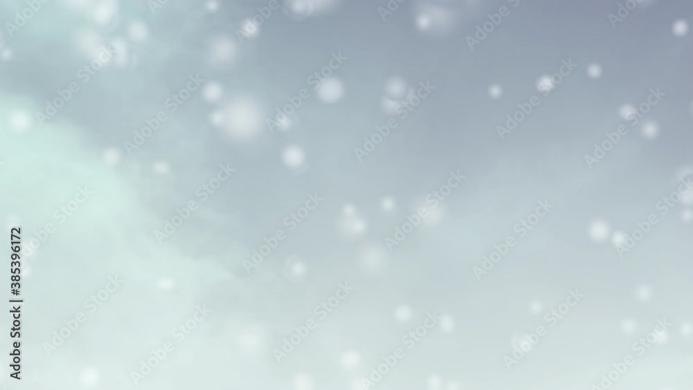 Poster intro animation loop background with snow falling for opening , logo, transition and title.