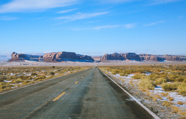 Winter in Monument Valley, Arizona, Utah
