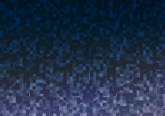 Light BLUE vector template with crystals, rectangles.