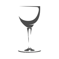 illustration vector graphic of abstract glass lineart. 