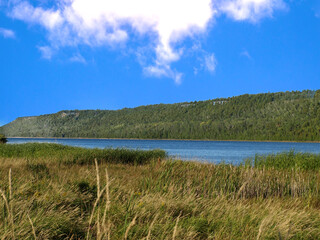 Fototapeta na wymiar Lake inside an island on a lake - Manitoulin Island, ON, Canada