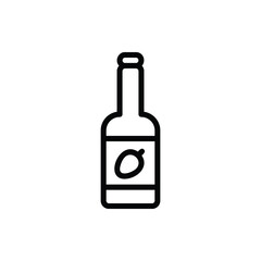 Strawberry Cider Icon Logo Illustration Vector Isolated. Thanksgiving Icon-Set. Suitable for Web Design, Logo, App, and UI. Editable Stroke and Pixel Perfect. EPS 10.