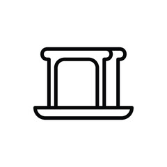 Bread, Breakfast Icon Logo Illustration Vector Isolated. Thanksgiving Icon-Set. Suitable for Web Design, Logo, App, and UI. Editable Stroke and Pixel Perfect. EPS 10.