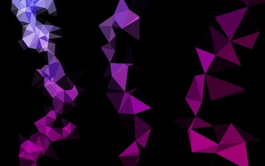 Dark Purple vector low poly layout.