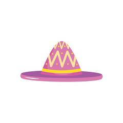 mexican hat icon, flat style