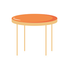 round table icon, flat style