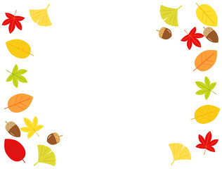 落ち葉43　秋　紅葉　カード