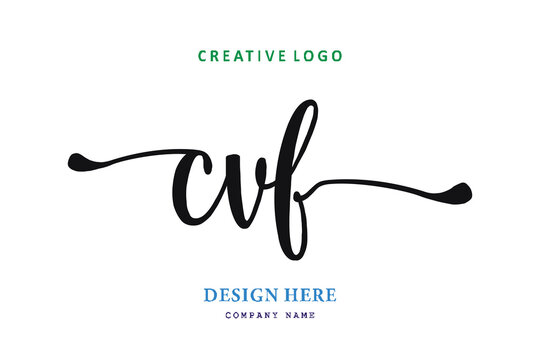 simple CVF letter arrangement logo is easy to understand, simple and authoritative