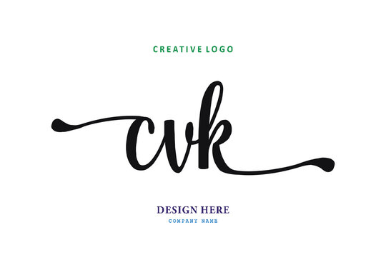 simple CVK letter arrangement logo is easy to understand, simple and authoritative