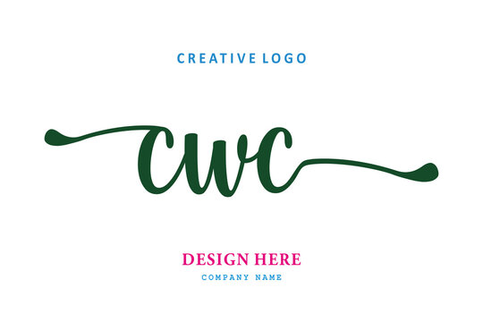 simple CWC letter arrangement logo is easy to understand, simple and authoritative