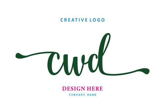 simple CWD letter arrangement logo is easy to understand, simple and authoritative