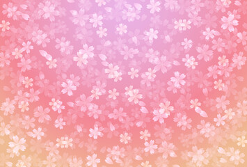 桜　和柄　年賀状　背景