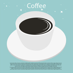 cup of coffee with beans