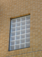 マンションのガラスブロック窓