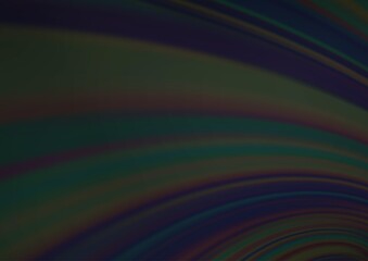 Dark Black vector abstract blurred template.