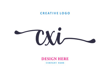 simple CXI letter arrangement logo is easy to understand, simple and authoritative