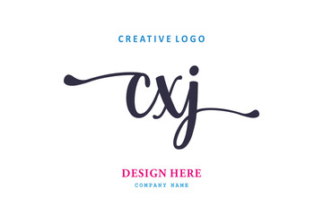 simple CXJ letter arrangement logo is easy to understand, simple and authoritative