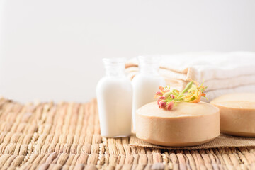 Obraz na płótnie Canvas Tamarind soap spa from natural product