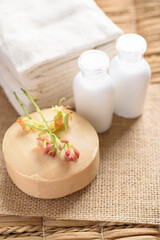 Obraz na płótnie Canvas Tamarind soap spa from natural product