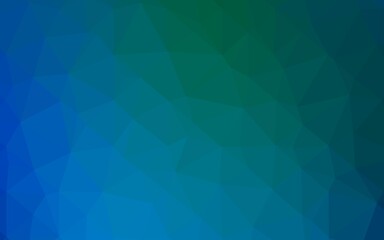 Light Blue, Green vector polygon abstract layout.