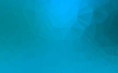 Light BLUE vector hexagon mosaic cover.