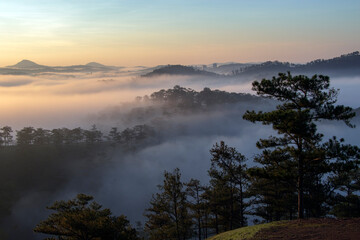 Fototapeta premium sunrise in the mountains