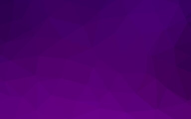 Dark Purple vector polygonal pattern.