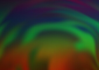 Dark Multicolor, Rainbow vector blurred shine abstract pattern.