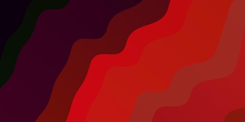 Dark Red vector layout with curves. Colorful geometric sample with gradient curves. Pattern for websites, landing pages.