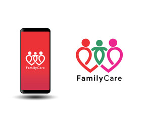 family care vector logo icon symbol
