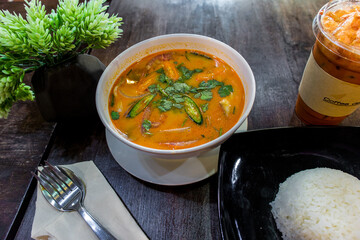 vegetable soup in a bowl