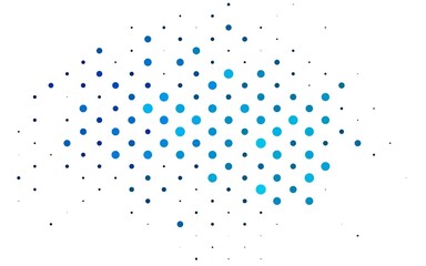 Light BLUE vector template with circles.
