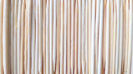 Bamboo has been made into a long pointed stick in a round shape. For background.