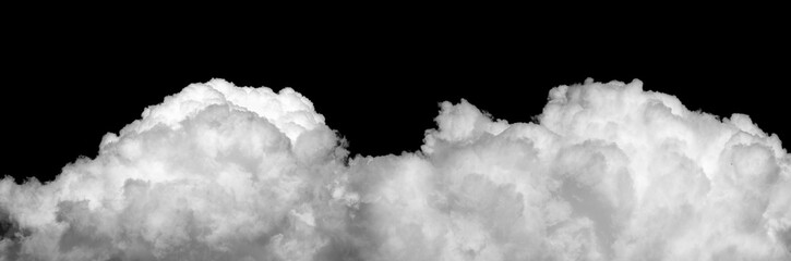 cloud isolated on black background
