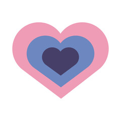 heart love symbol flat style icon